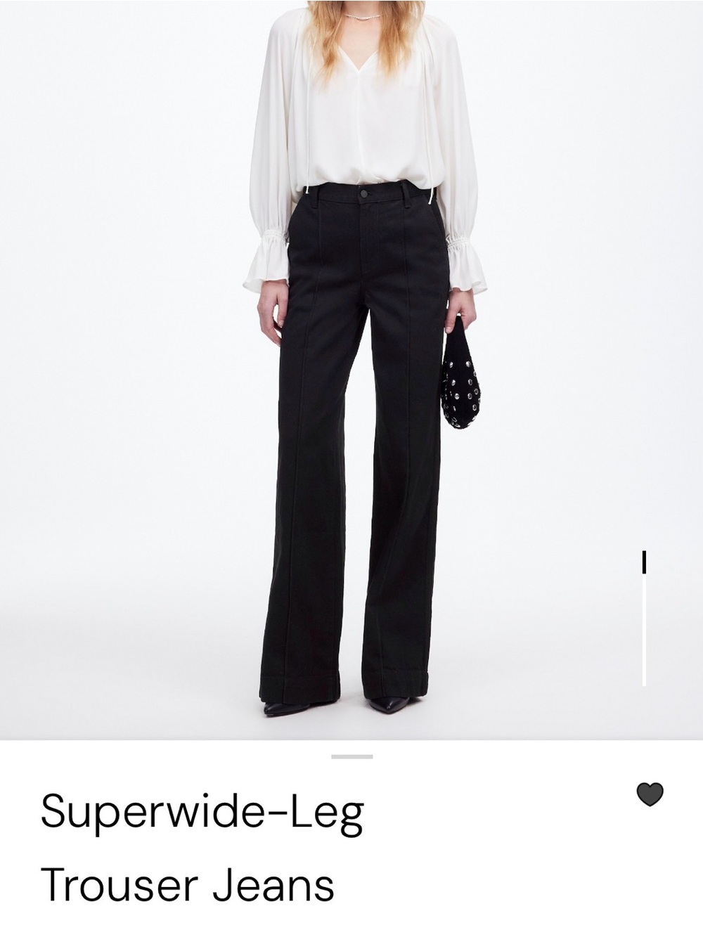 Madewell Black Superwide-Leg Jeans